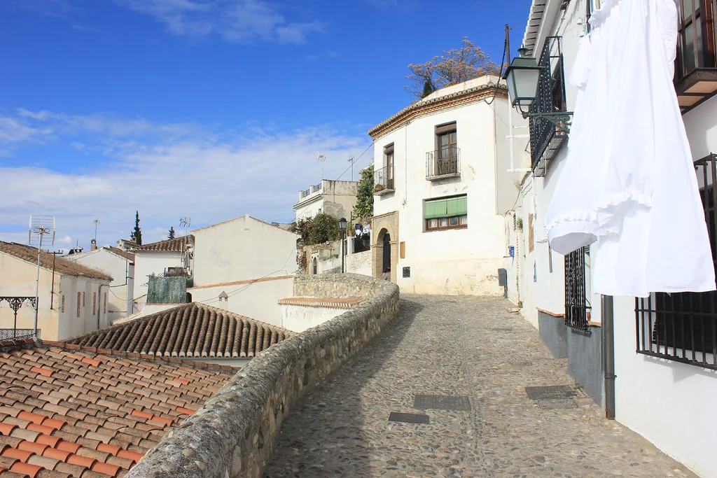 Plaza in Granada, Spain ideal for evening strolls in March