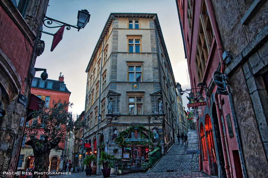 Lyon, France cityscape on a soft autumn day